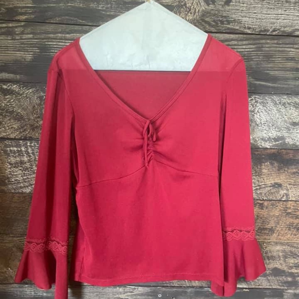 Dressy sheer blouse